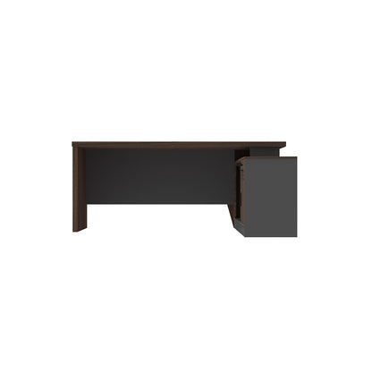 LEGACY Executive Desk Meja Direktur 180cm L Kanan Walnut V-Leg