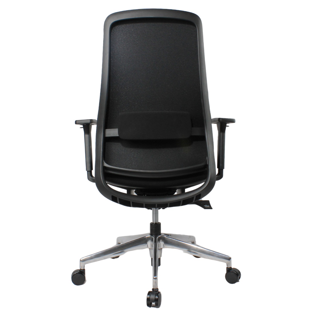 NORTA Mid Back Black Office Chair Kursi Kantor Ergonomis