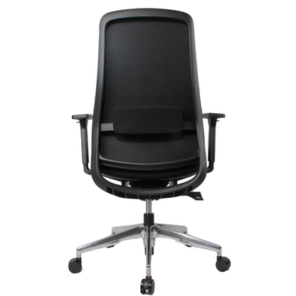 NORTA Mid Back Black Office Chair Kursi Kantor Ergonomis