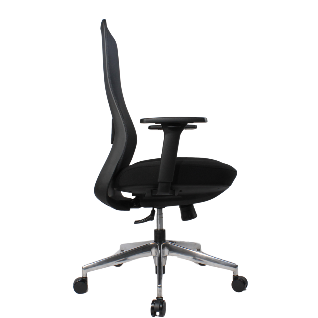 NORTA Mid Back Black Office Chair Kursi Kantor Ergonomis