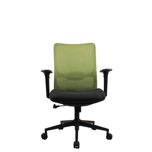 ORCA Mid Back Grey Green Office Chair Kursi Kantor Ergonomis