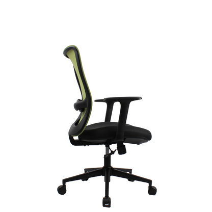 ORCA Mid Back Grey Green Office Chair Kursi Kantor Ergonomis
