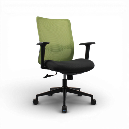 ORCA Mid Back Grey Green Office Chair Kursi Kantor Ergonomis