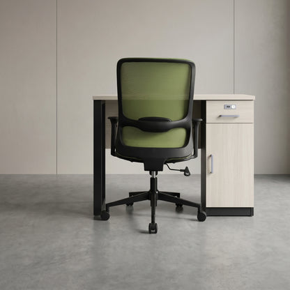 ORCA Mid Back Grey Green Office Chair Kursi Kantor Ergonomis