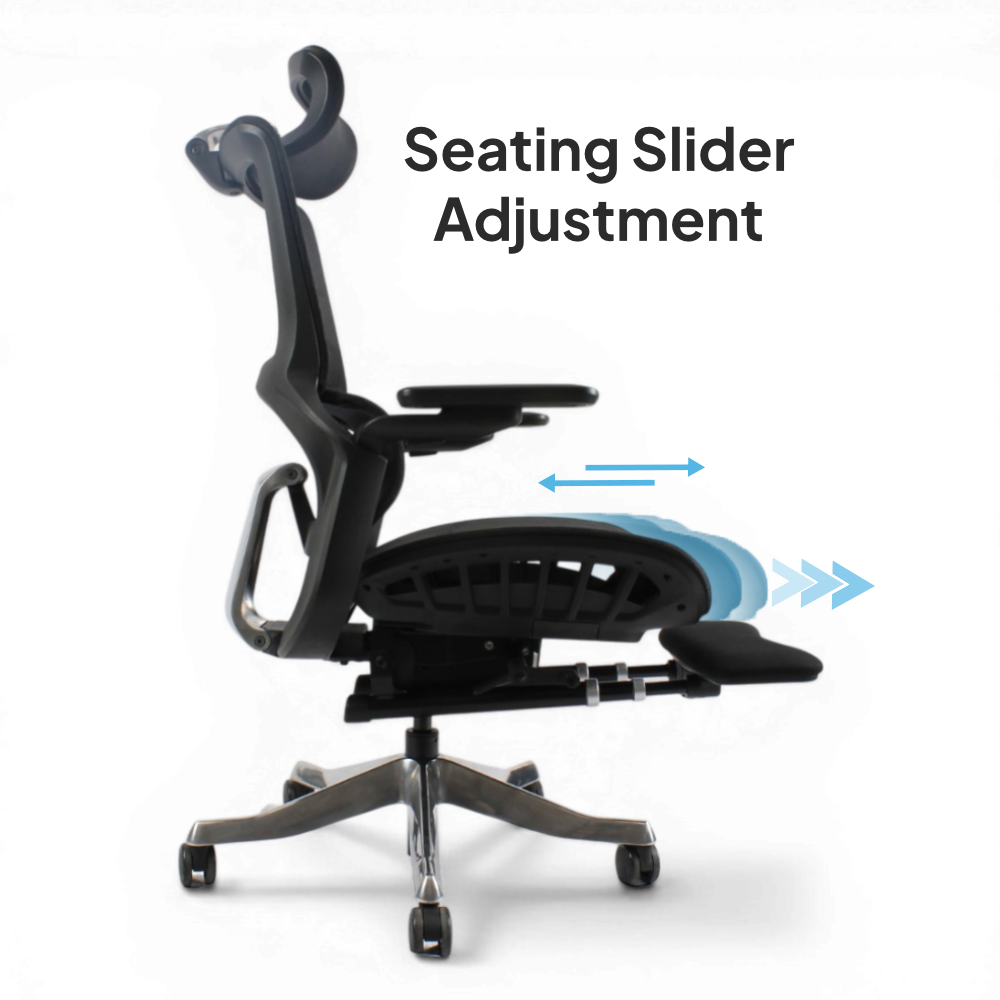 ORSON High Back Black Office Chair Kursi Kantor Ergonomis