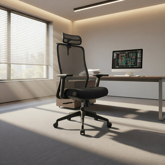 OTSO High Back Black Office Chair Kursi Kantor Ergonomis