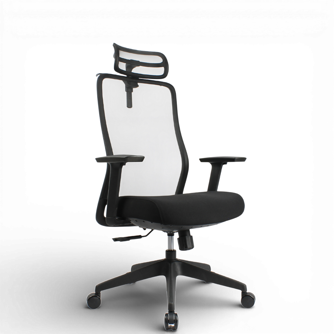 OTSO High Back Black Office Chair Kursi Kantor Ergonomis