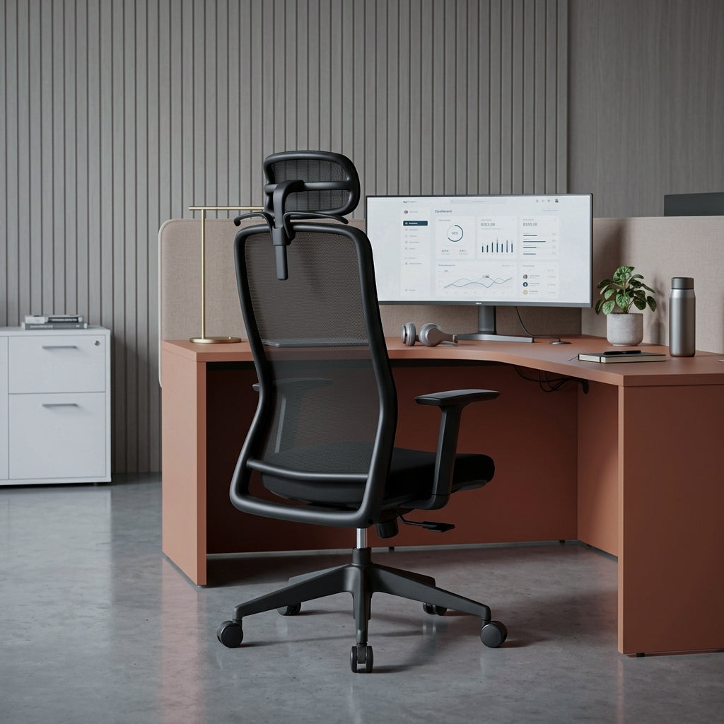 OTSO High Back Black Office Chair Kursi Kantor Ergonomis