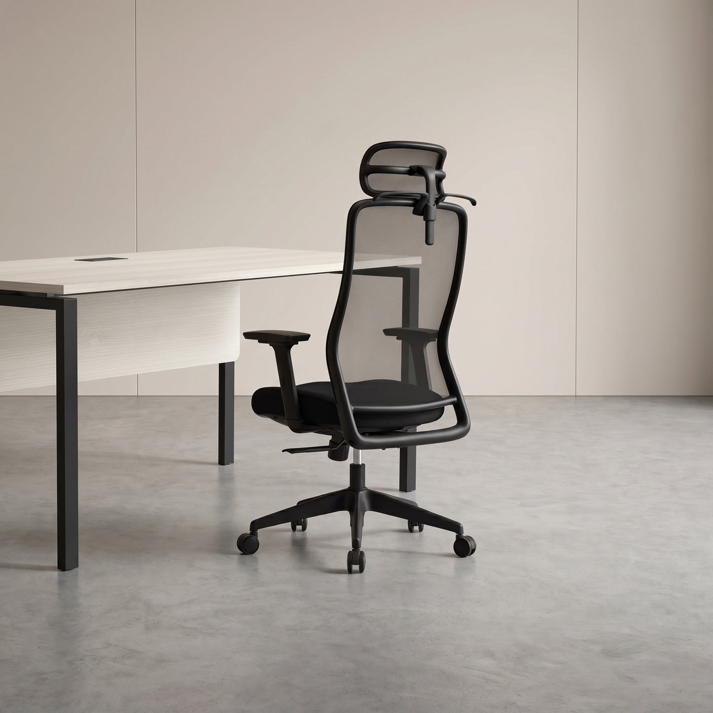 OTSO High Back Black Office Chair Kursi Kantor Ergonomis