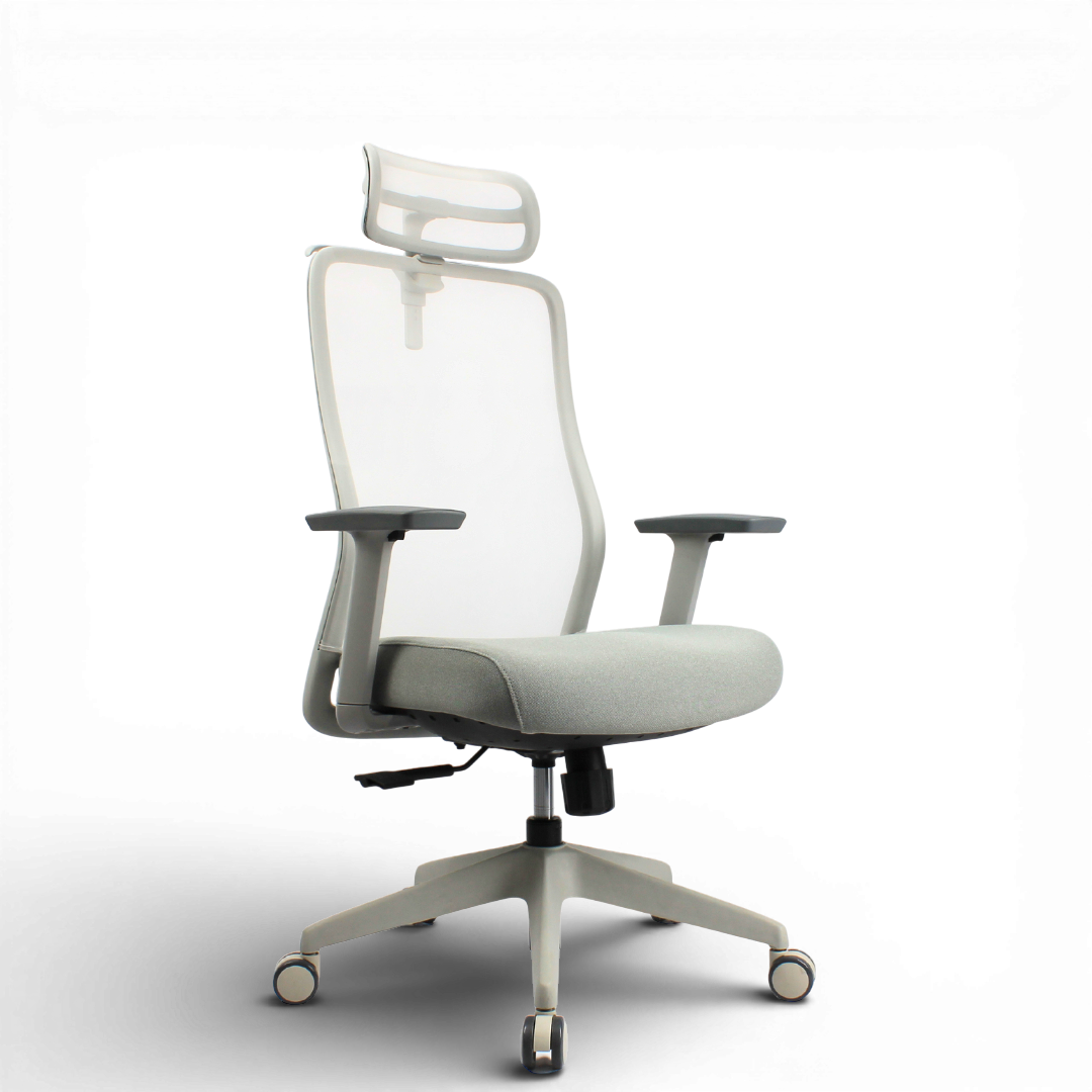 OTSO High Black Grey Office Chair Kursi Kantor Ergonomis