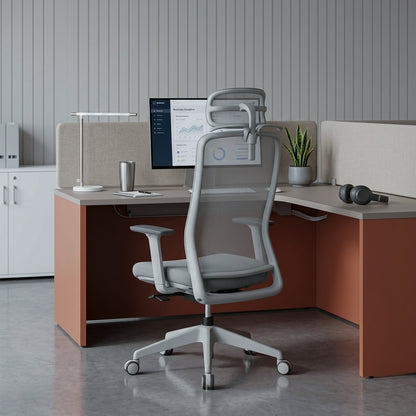 OTSO High Black Grey Office Chair Kursi Kantor Ergonomis