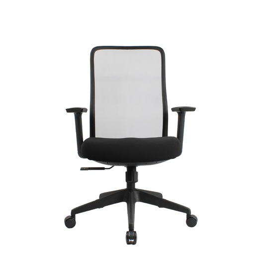 OTSO Mid Back Black Office Chair Kursi Kantor Ergonomis