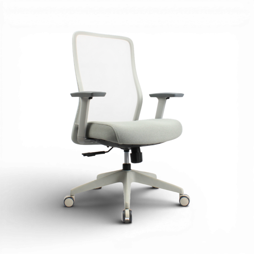 OTSO Mid Black Grey Office Chair Kursi Kantor Ergonomis