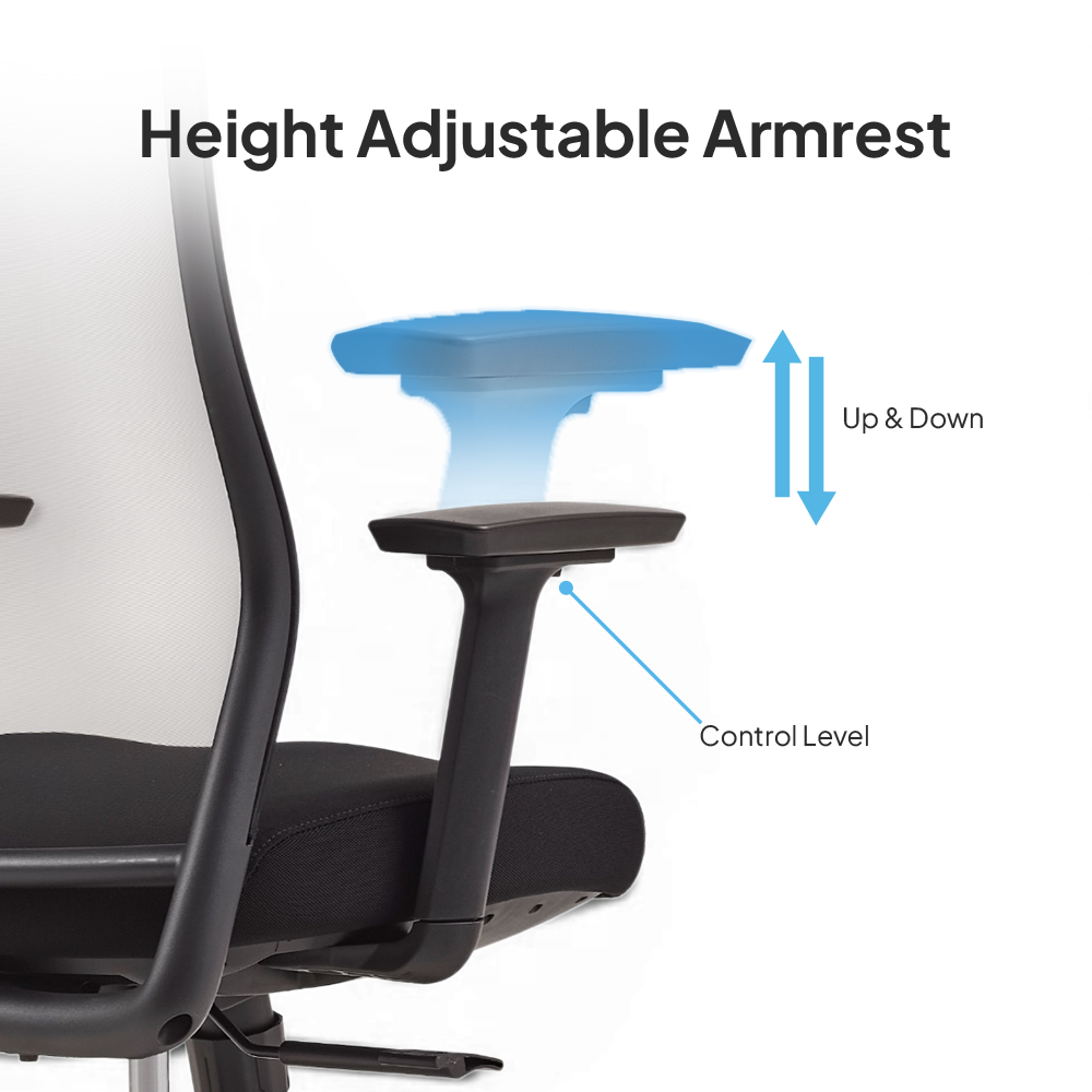 OTSO High Back Black Office Chair Kursi Kantor Ergonomis