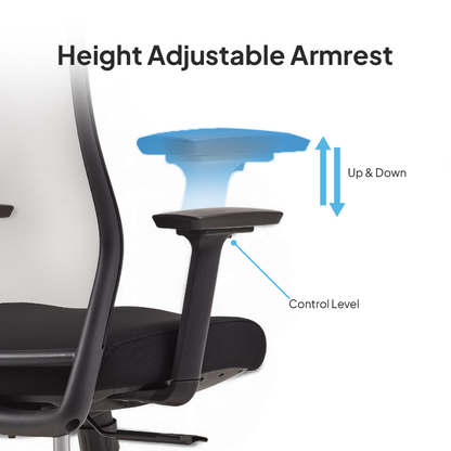 OTSO High Back Black Office Chair Kursi Kantor Ergonomis
