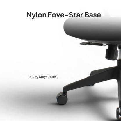 OTSO Mid Back Black Office Chair Kursi Kantor Ergonomis