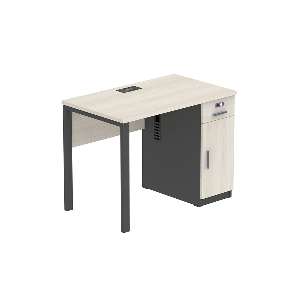 PLATA Clerical Desk Meja Kerja Kantor 100x60cm Ash Grey