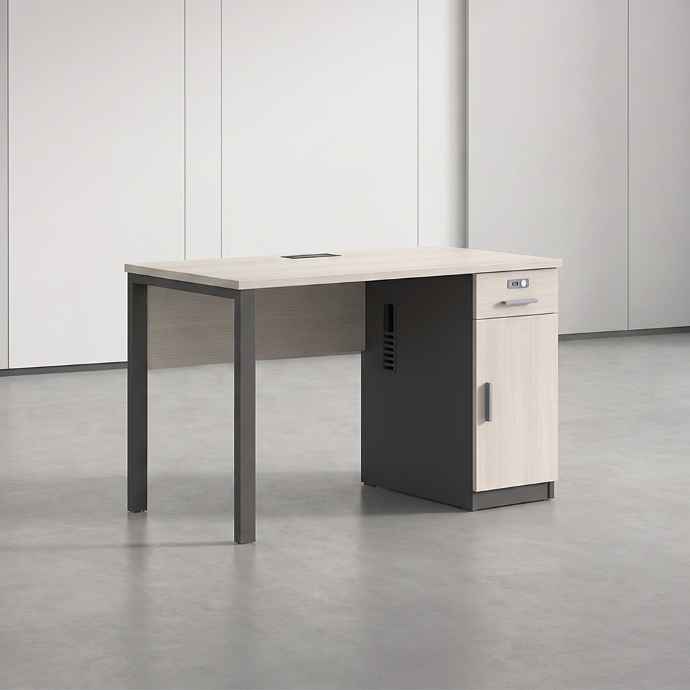 PLATA Clerical Desk Meja Kerja Kantor 100x60cm Ash Grey
