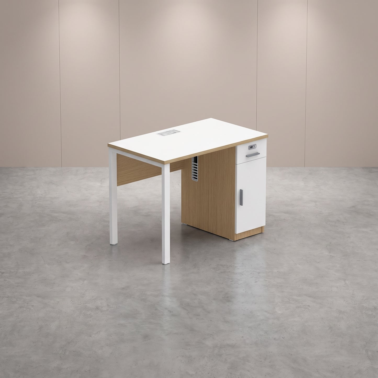 PLATA Clerical Desk 100x60cm White Pine