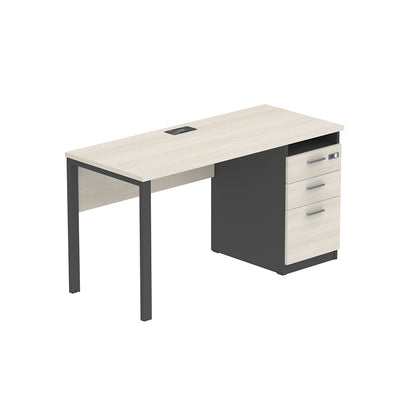PLATA Clerical Desk Meja Kerja Kantor 140x60cm Ash Grey