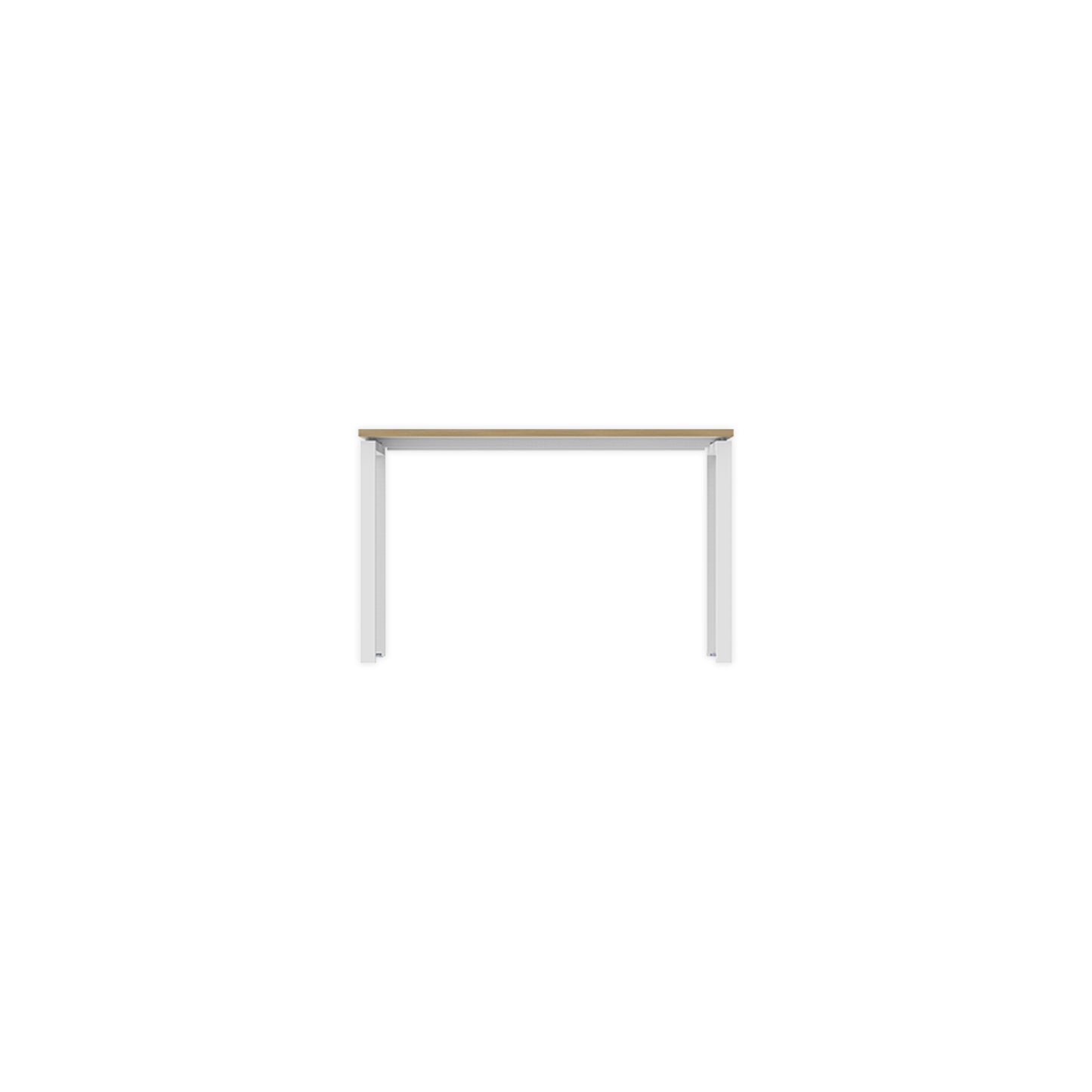 PLATA Conference Table Meja Meeting 120x120cm White Pine