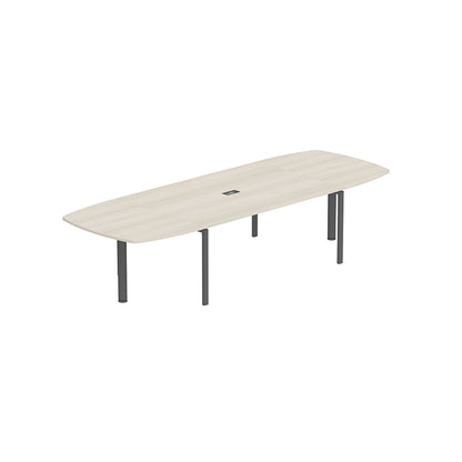 PLATA Conference Table Meja Meeting 10 Orang 340x120cm Ash Grey