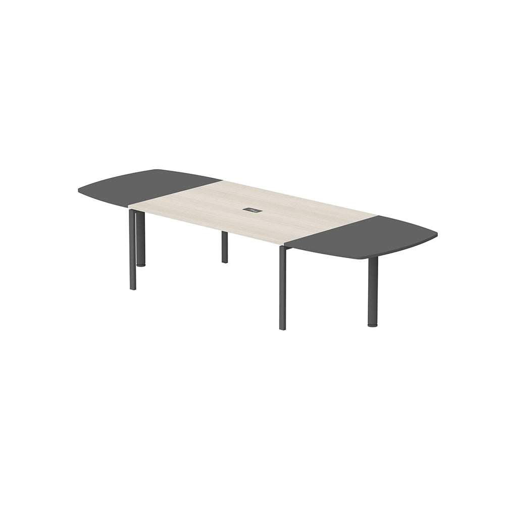 PLATA Conference Table Meja Meeting 10 Orang 340x120cm Dark Grey