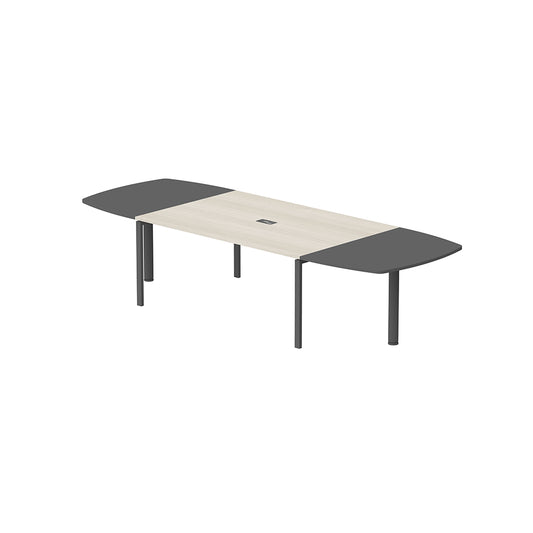 PLATA Conference Table Meja Meeting 10 Orang 340x120cm Dark Grey