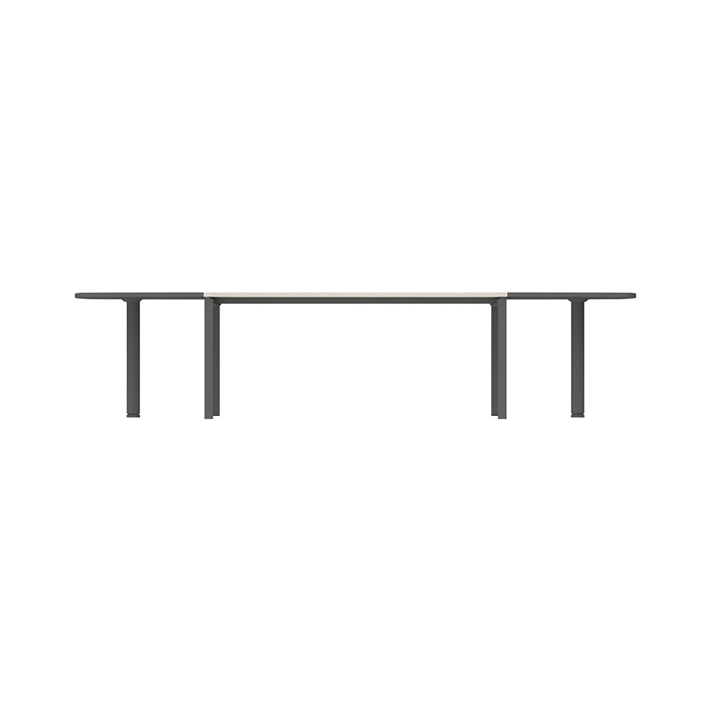 PLATA Conference Table Meja Meeting 10 Orang 340x120cm Dark Grey