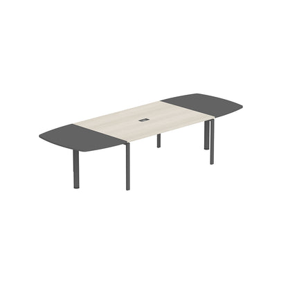 PLATA Conference Table Meja Meeting 10 Orang 340x120cm Dark Grey