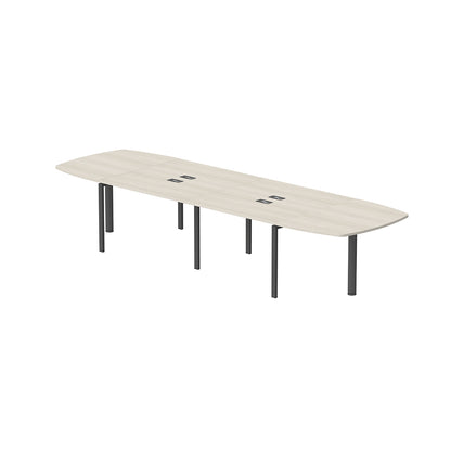 PLATA Conference Table Meja Meeting 12 Orang 400x120cm Ash Grey