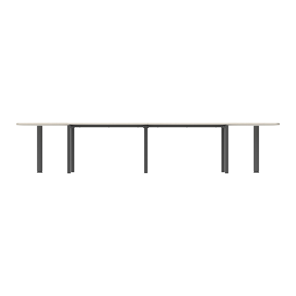 PLATA Conference Table Meja Meeting 12 Orang 400x120cm Ash Grey