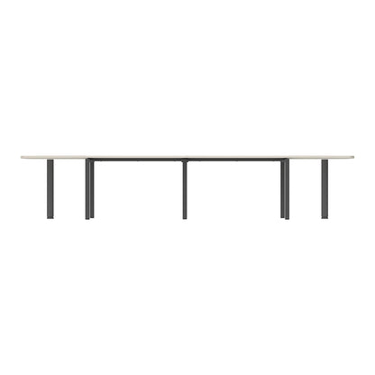 PLATA Conference Table Meja Meeting 12 Orang 400x120cm Ash Grey