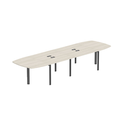 PLATA Conference Table Meja Meeting 12 Orang 400x120cm Ash Grey