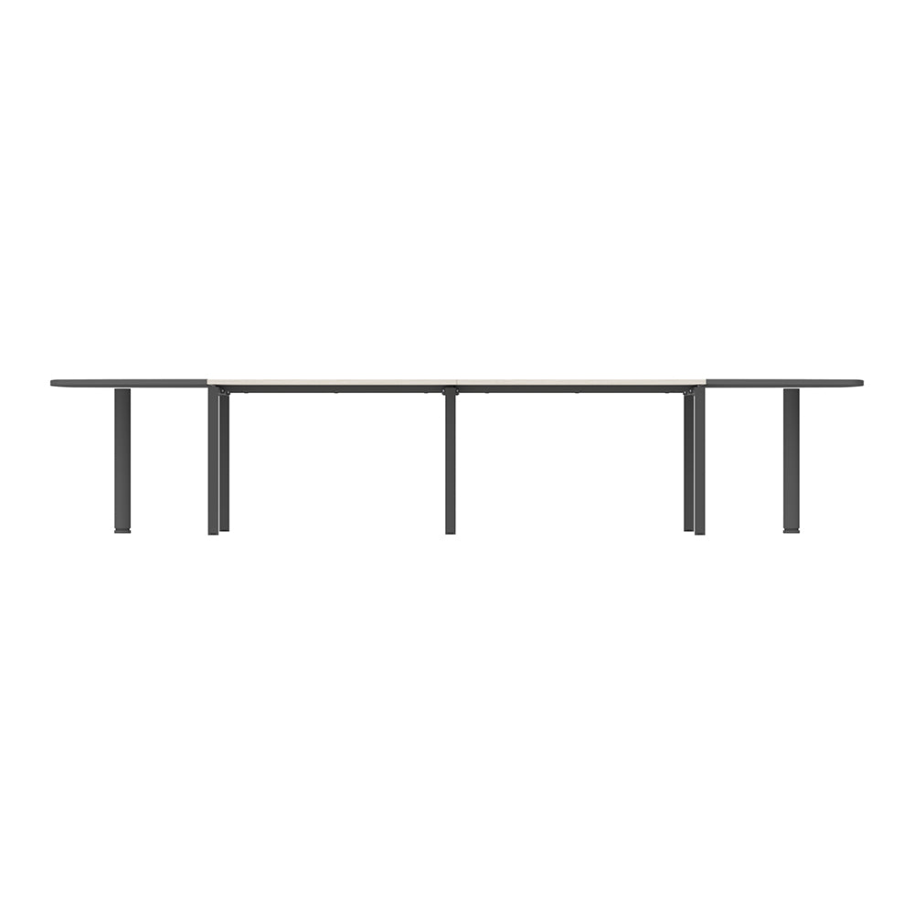 PLATA Conference Table Meja Meeting 12 Orang 400x120cm Dark Grey
