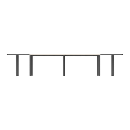 PLATA Conference Table Meja Meeting 12 Orang 400x120cm Dark Grey