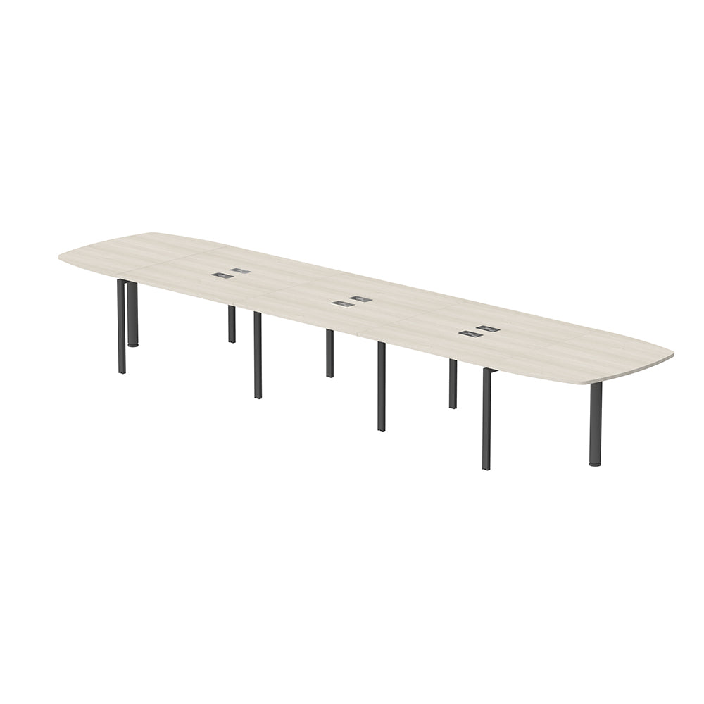 PLATA Conference Table Meja Meeting 14 Orang 520x120cm Ash Grey