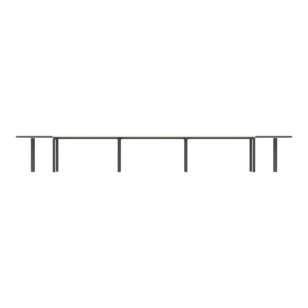 PLATA Conference Table Meja Meeting 16 Orang 580x120cm Dark Grey