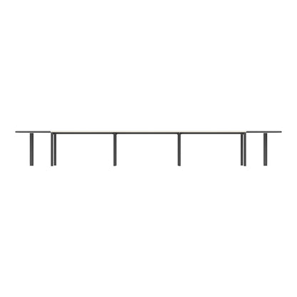 PLATA Conference Table Meja Meeting 16 Orang 580x120cm Dark Grey