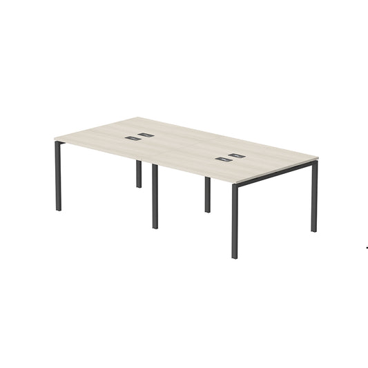 PLATA Conference Table Meja Meeting 8 Orang 240x120cm Ash Grey