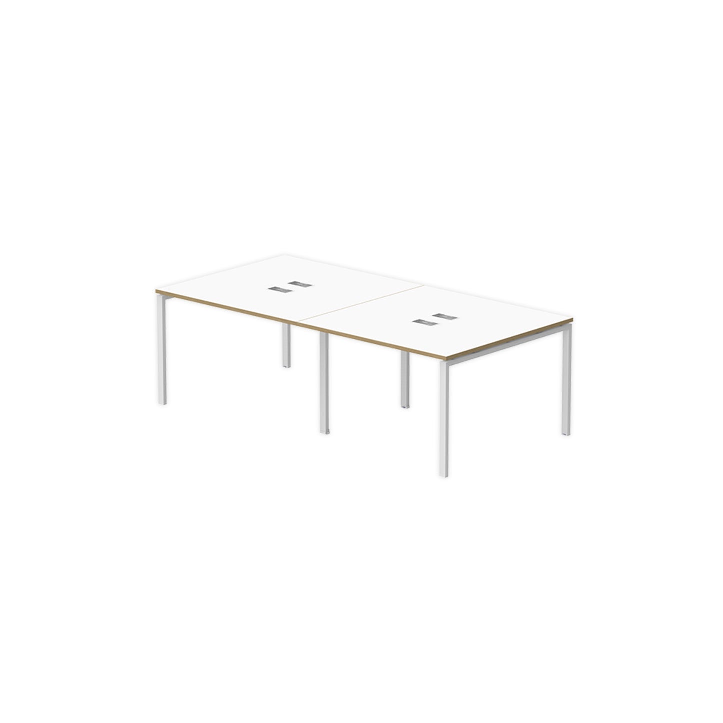 PLATA Conference Table Meja Meeting 8 Orang 240x120cm White Pine
