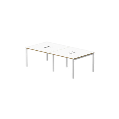 PLATA Conference Table Meja Meeting 8 Orang 240x120cm White Pine