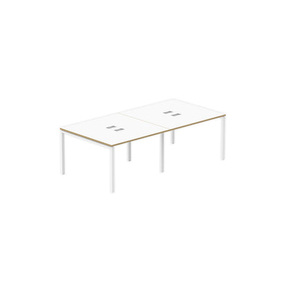 PLATA Conference Table Meja Meeting 8 Orang 240x120cm White Pine