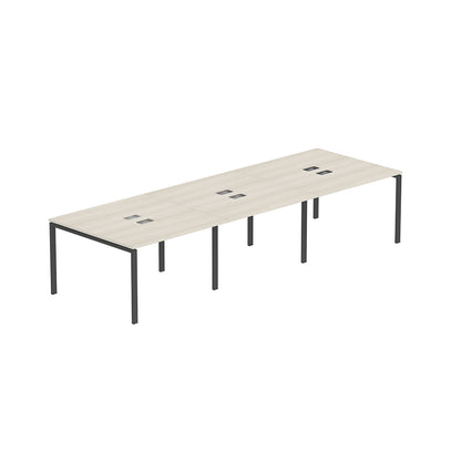 PLATA Conference Table Meja Meeting 10 Orang 360x120cm Ash Grey