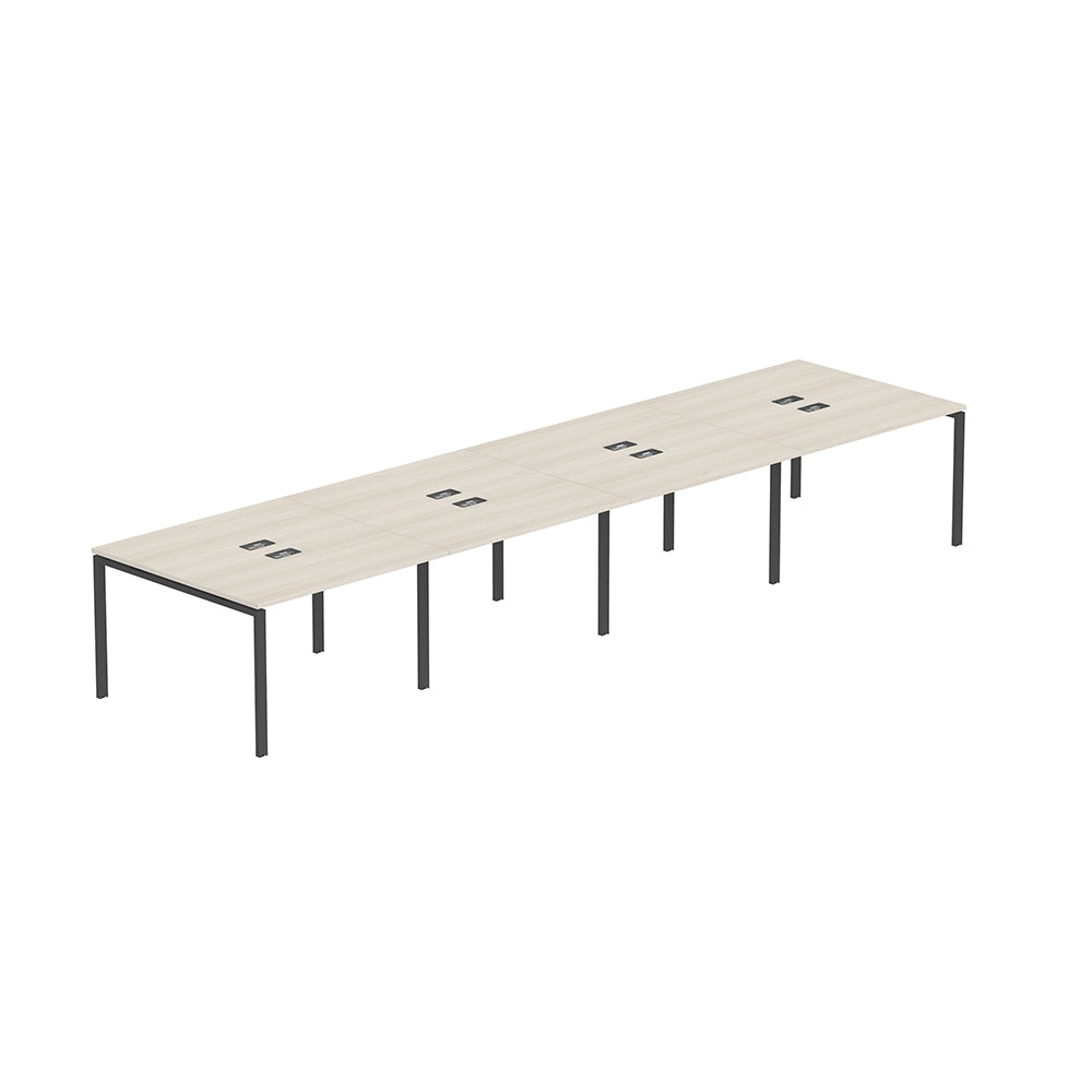 PLATA Conference Table Meja Meeting 12 Orang 480x120cm Ash Grey