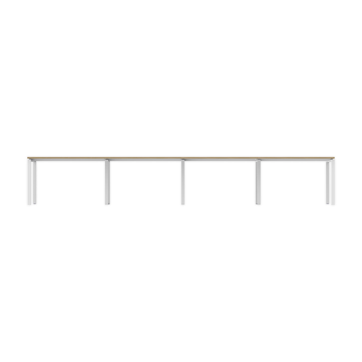 PLATA Conference Table Meja Meeting 12 Orang 480x120cm White Pine