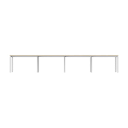 PLATA Conference Table Meja Meeting 12 Orang 480x120cm White Pine