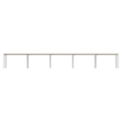 PLATA Conference Table Meja Meeting 16 Orang 600x120cm White Pine