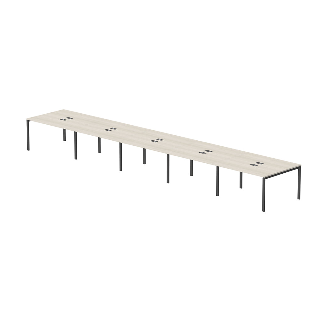 PLATA Conference Table Meja Meeting 18 Orang 700x120cm Ash Grey