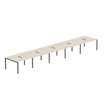 PLATA Conference Table Meja Meeting 18 Orang 700x120cm Ash Grey